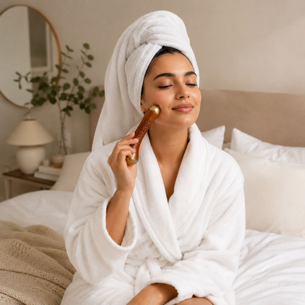 Kansa Wand - Ayurvedic face massage tool for Glow, Sculpting and Circulation - Unrushd London