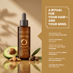 Restorative Hair and Scalp oil - Hair fall reduction, Frizz control, Scalp nourishment, Hair regrowth - Unrushd London